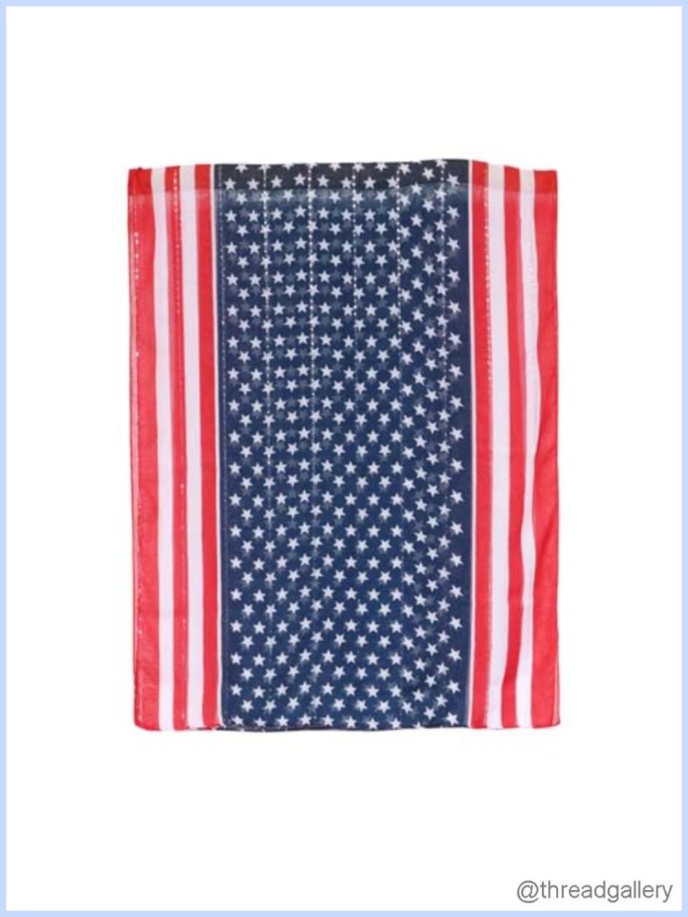 Patriotic USA Flag Scarf Women Long Neck Shawl Wrap Voile Fabric